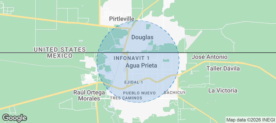 Agua Prieta Airbnb map